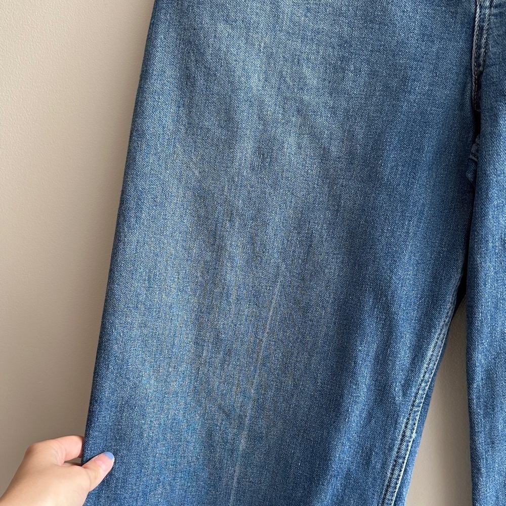 Pilcro Wide-Leg Cropped Blue Jeans - Picture 8 of 16